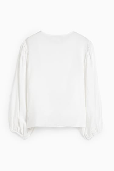 Mujer - Blusa - blanco roto