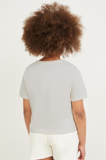 Kinder Mädchen - Kurzarmshirt - cremeweiss