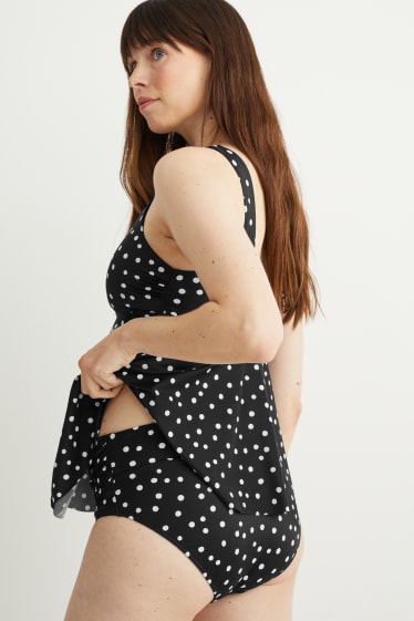 Dona - Calces de biquini de maternitat amb doblec a la cintura - LYCRA® XTRA LIFE™ - negre