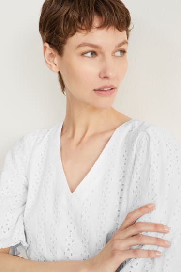 Donna - Vestito fit & flare - bianco