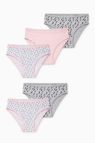 Children Girls - Multipack of 5 - briefs - white