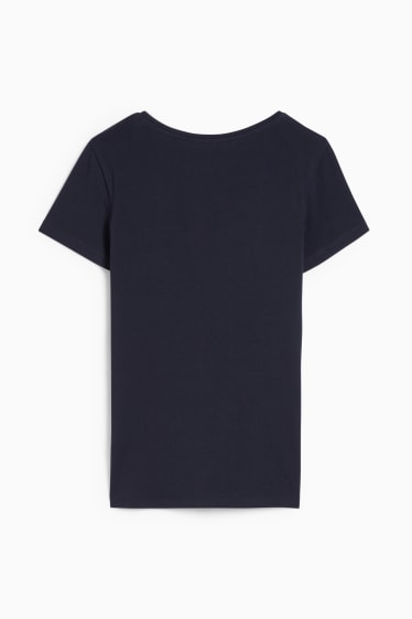Femei - Tricou basic - albastru închis