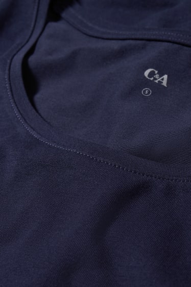 Femei - Tricou basic - albastru închis