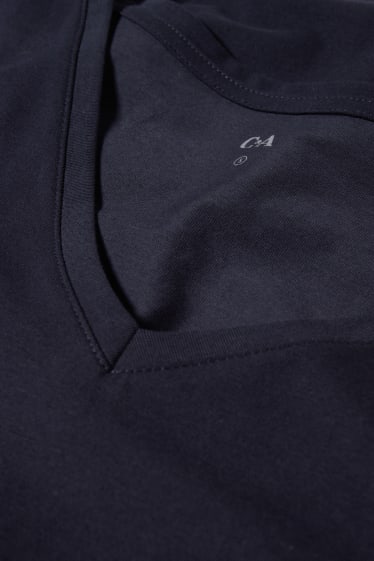 Femei - Tricou basic - albastru închis