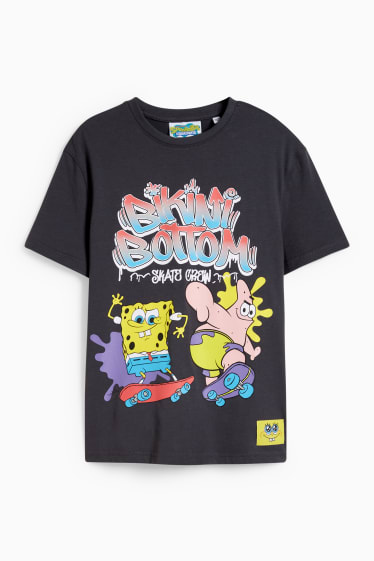 Nen - Bob Esponja - samarreta de màniga curta - negre