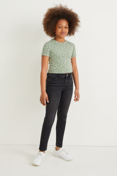 Children - Super skinny jeans - denim-dark gray