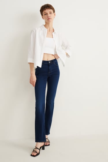 Donna - Straight jeans - vita media - LYCRA® - jeans blu