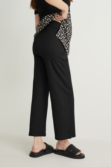 Women - Jersey maternity trousers - black