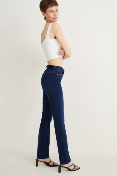 Damen - Straight Jeans - Mid Waist - LYCRA® - jeansblau