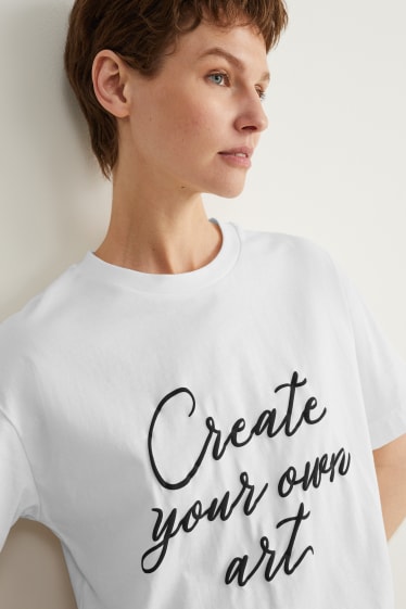 Damen - T-Shirt - weiß
