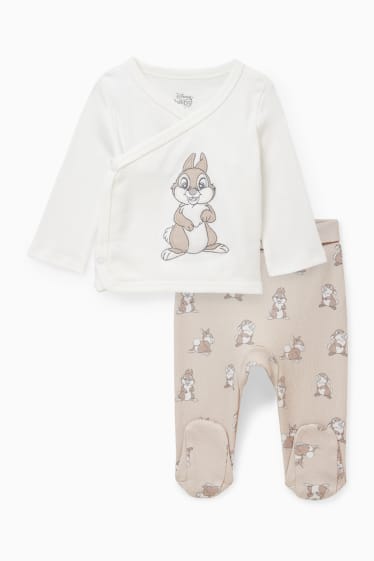 Miminka - Bambi - outfit pro novorozence - 2dílný - světle béžová
