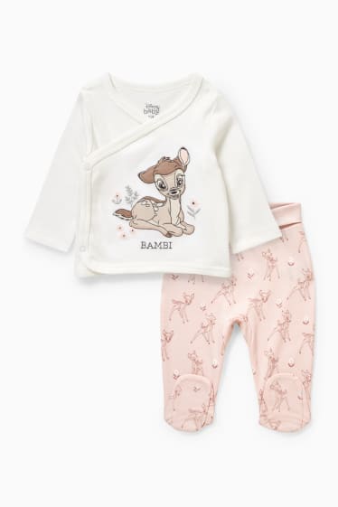Bébés filles - Bambi - ensemble pour nouveau-né - 2 pièces - rose