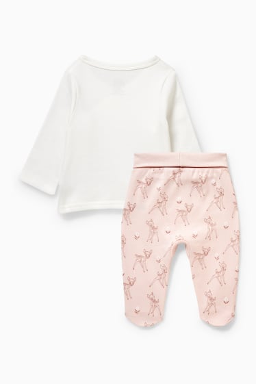 Bébés - Bambi - ensemble pour nouveau-né - 2 pièces - rose