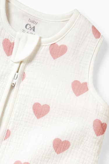 Baby: meisjes - Baby-slaapzak - 18 tot 36 maanden - crème wit