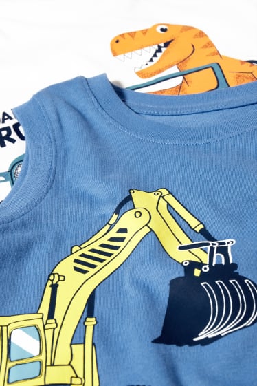 Enfants garçons - Lot de 2 - tops - bleu