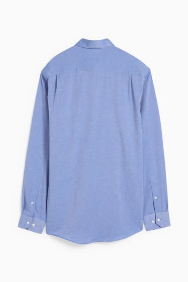 Herren - Oxford Hemd - Regular Fit - Button-down - blau