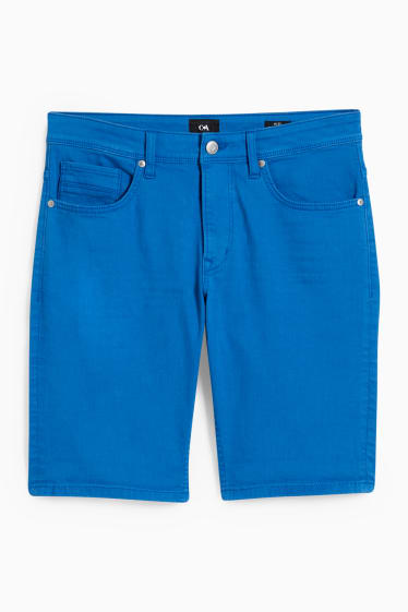 Hommes - Short en jean - LYCRA® - bleu