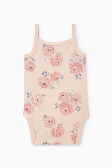 Nadó nena - Bodi per a nadó - de flors - rosa
