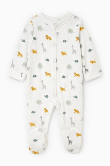 Baby Jungen - Erstlings-Set - 3 teilig - cremeweiss