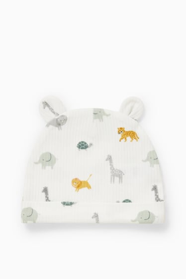 Baby Jungen - Erstlings-Set - 3 teilig - cremeweiss
