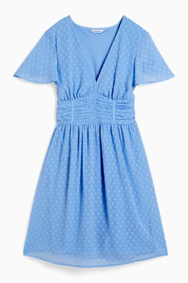 Damen - CLOCKHOUSE - A-Linien Kleid - blau