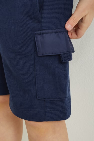 Children Boys - Sweat bermuda shorts - dark blue