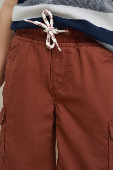 Bambini - Shorts cargo - marrone