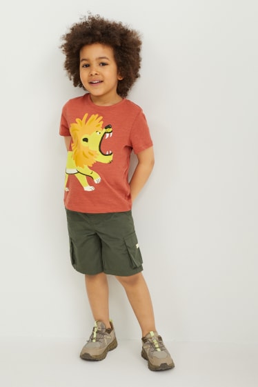 Enfants garçons - Short cargo - vert foncé