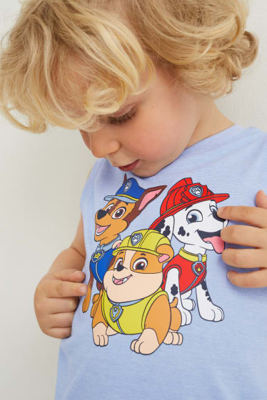 Kinderen: jongens - PAW Patrol - set - top en shorts - 2-delig - verandering van kleur - lichtblauw
