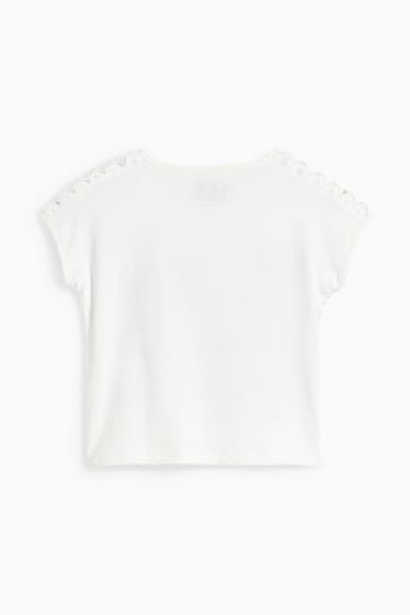 Kinder Mädchen - L.O.L. Surprise - Kurzarmshirt - schneeweiss