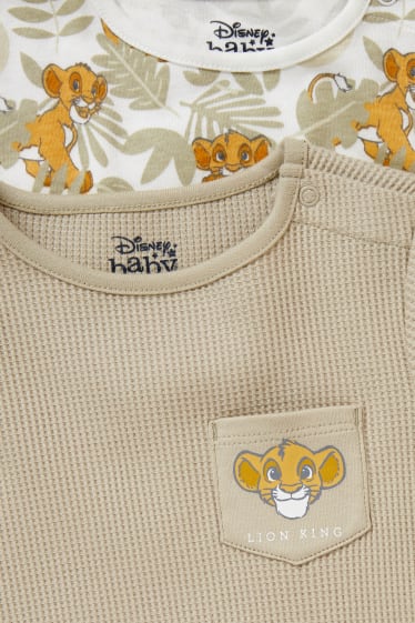 Babys - Set van 2 - The Lion King - baby-pyjama - beige