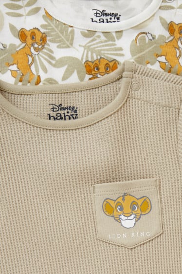 Unisex - Paquet de 2 - El Rei Lleó - pijama per a nadó - beix