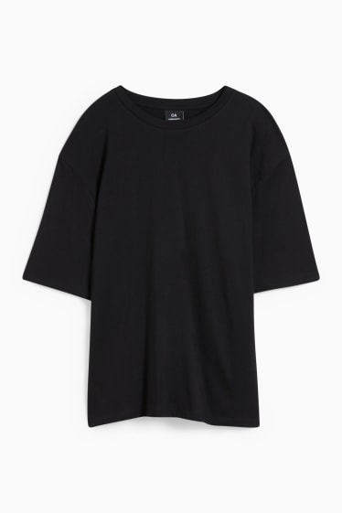 Uomo - T-shirt oversize - nero