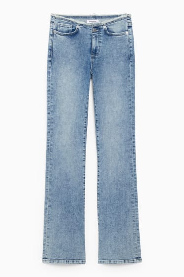 Dames - CLOCKHOUSE - bootcut jeans - low waist - LYCRA® - jeanslichtblauw