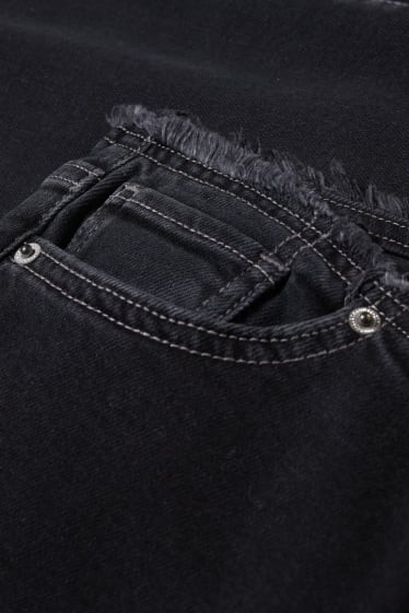 Tieners & jongvolwassenen - CLOCKHOUSE - bootcut jeans - low waist - LYCRA® - jeansdonkergrijs