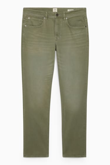 Bărbați - Slim jeans - Flex - COOLMAX® - denim-verde