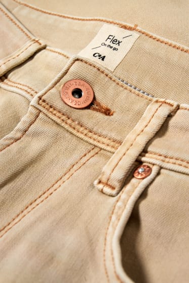 Herren - Slim Jeans - Flex - COOLMAX® - hellbeige