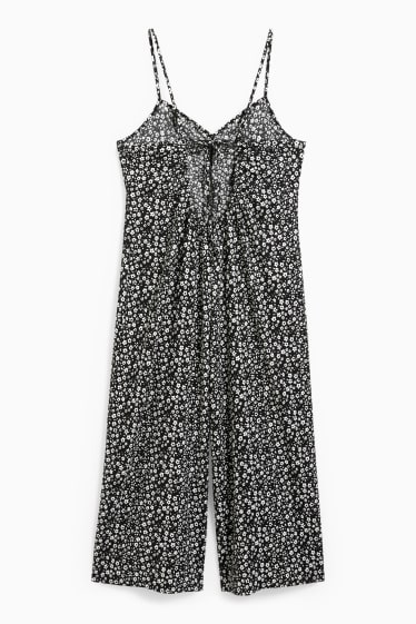 Women - CLOCKHOUSE - jumpsuit - floral - black / white