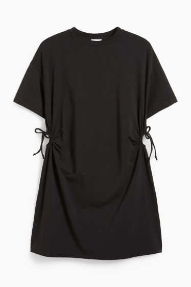 Jóvenes - CLOCKHOUSE - vestido estilo camiseta - negro