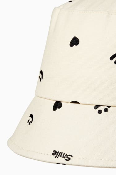 Donna - Cappello - con motivi - bianco crema