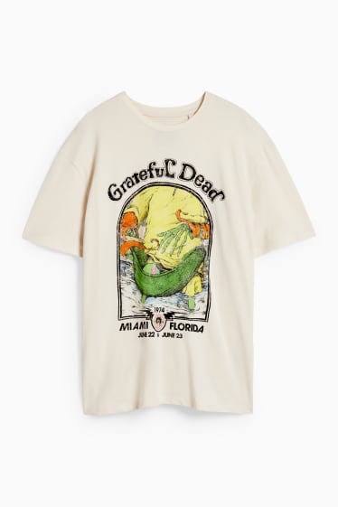 Hommes - T-shirt - Grateful Dead - blanc crème