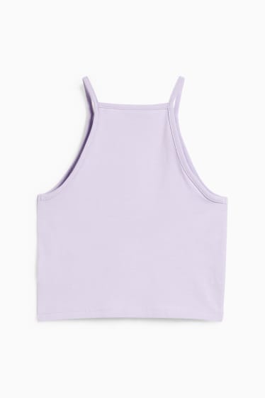 Femmes - CLOCKHOUSE - haut court - violet clair