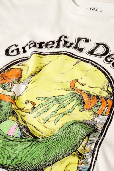 Mężczyźni - T-Shirt - Grateful Dead - kremowobiały