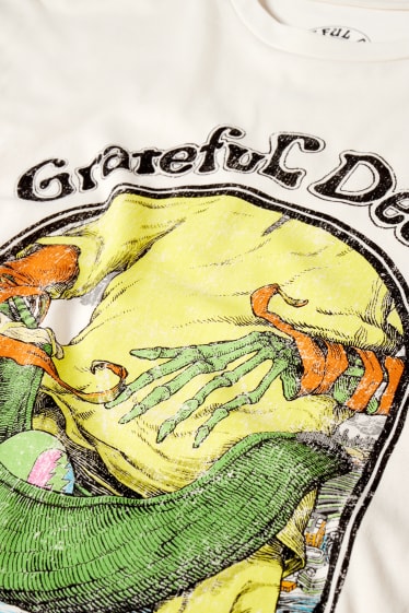 Hommes - T-shirt - Grateful Dead - blanc crème
