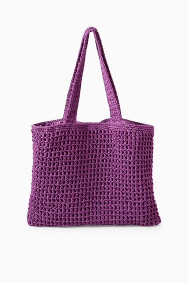 Kobiety - Torba shopper - purpurowy