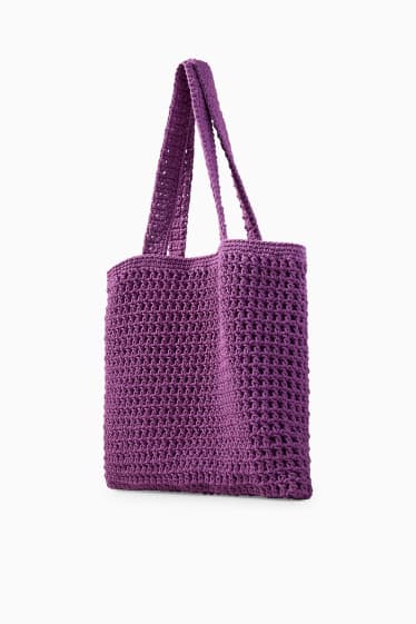 Kobiety - Torba shopper - purpurowy