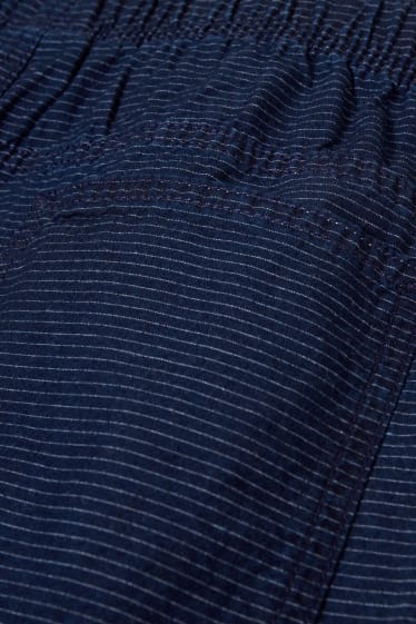 Kinderen: jongens - Shorts - gestreept - donkerblauw
