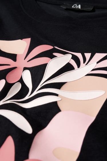 Femmes - T-shirt - noir