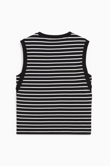 Women - Top - striped - black
