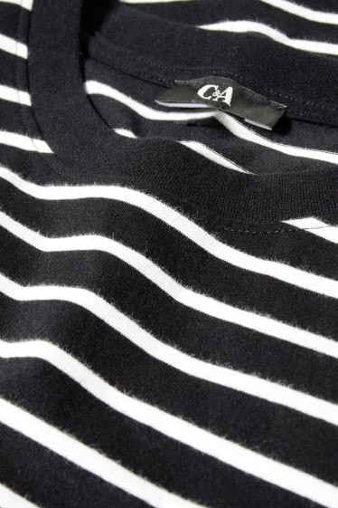 Women - Top - striped - black